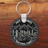 Porte-clés Parc national des sources chaudes Arkansas Monolin (Recto)