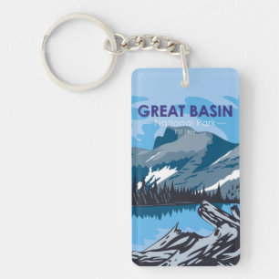 Porte-clés Parc national du Grand Bassin Nevada Vintage