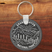 Porte-clés Parc national du Grand Canyon Arizona Monoline (Recto)