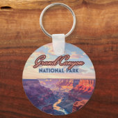 Porte-clés Parc national du Grand Canyon Arizona Retro (Recto)