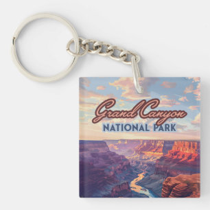Porte-clés Parc national du Grand Canyon Arizona Retro