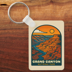 Porte-clés Parc national du Grand Canyon Voyage Rétro Vintage