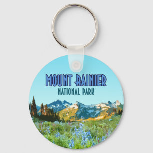 Porte-clés Parc national du Mont Rainier Washington Vintage