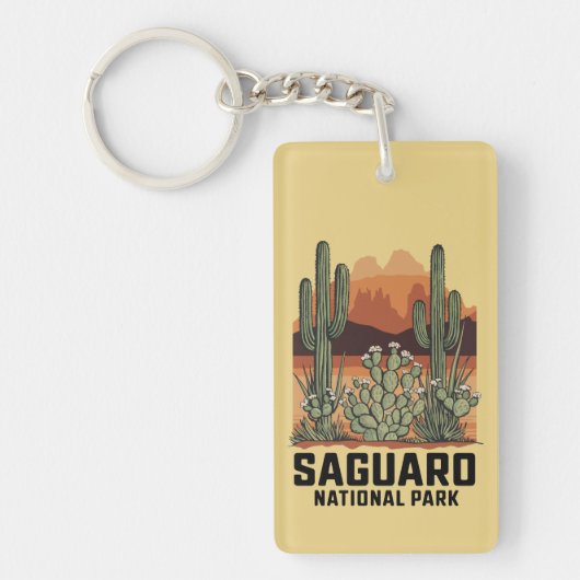 Porte-clés Parc national du Saguaro Cactus (Devant)