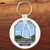 Porte-clés Parc national Gateway Arch Missouri (Recto)