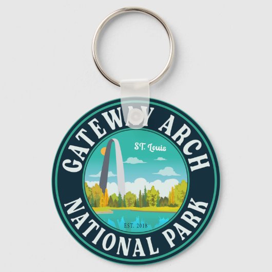 Porte-clés Parc national Gateway Arch Saint Louis - Missouri (Recto)
