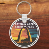 Porte-clés Parc national Gateway Arch St. Louis Abstrait (Recto)