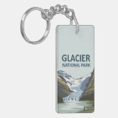 Porte-clés Parc national Glacier Art de voyage (Devant gauche)
