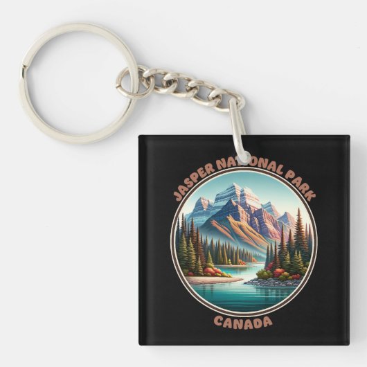 Porte-clés Parc national Jasper Canada (Devant)