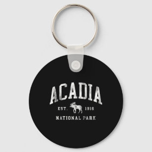 Porte-clés Parc national rétro d'Acadia Maine Ét 1916 Hommes