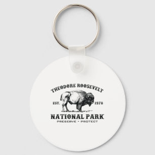 Porte-clés Parc national Theodore Roosevelt Dakota du Nord Bi