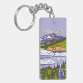 Porte-clés Parc national Wrangell St Elias Nizina Lake Alaska (Devant gauche)