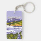 Porte-clés Parc national Wrangell St Elias Nizina Lake Alaska (Dos)
