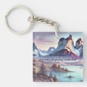 Porte-clés Parc Torres del Paine, Chili & Citation (Devant)
