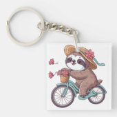 Porte-clés Parcours d'aventure à vélo, Parcours d'aventure à (Devant)