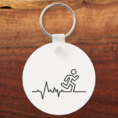 Porte-clés Parcours de chevaux, de triathlon ou de marathon s (Recto)