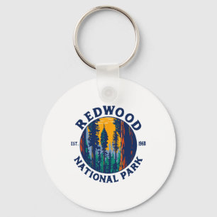 Porte-clés Parcs nationaux et d'État de Redwood Ca Californie