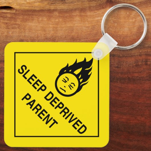 Porte-clés Parent privé du sommeil (Verso)