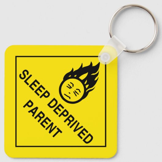 Porte-clés Parent privé du sommeil (Dos)