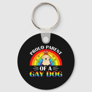 Porte-clés Parents d'un chien gay Fierté arc-en-ciel LGBTQ