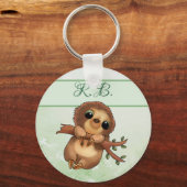 Porte-clés Paresseux personnalisé (Recto)