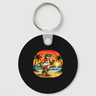 Porte-clés Paresseux surfeur vague hawaï surf plage
