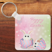 Porte-clés Parfait, Cool Joyeux Pâques, Joyeux Lapin (Recto)