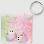 Porte-clés Parfait, Cool Joyeux Pâques, Joyeux Lapin (Dos)