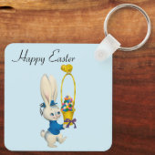Porte-clés Parfait, Cool Joyeux Pâques, Lapin (Verso)
