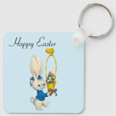 Porte-clés Parfait, Cool Joyeux Pâques, Lapin (Dos)