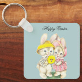 Porte-clés Parfait, Cool Joyeux Pâques, Lapin (Recto)