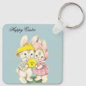 Porte-clés Parfait, Cool Joyeux Pâques, Lapin (Dos)