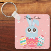 Porte-clés Parfait, Cool Joyeux Pâques, Lapin (Recto)