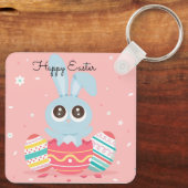 Porte-clés Parfait, Cool Joyeux Pâques, Lapin (Verso)