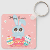Porte-clés Parfait, Cool Joyeux Pâques, Lapin (Dos)