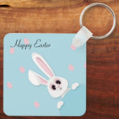 Porte-clés Parfait, Cool Joyeux Pâques, Lapin (Verso)