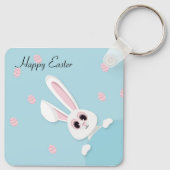 Porte-clés Parfait, Cool Joyeux Pâques, Lapin (Dos)