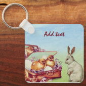 Porte-clés Parfait, Cool Joyeux Pâques Vintage (Recto)