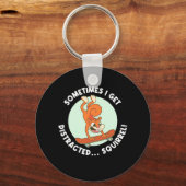 Porte-clés Parfois, J'Ai Un Écureuil Distrait (Recto)