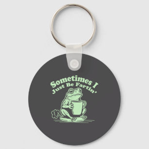 Porte-clés Parfois juste je pet de grenouille sourire