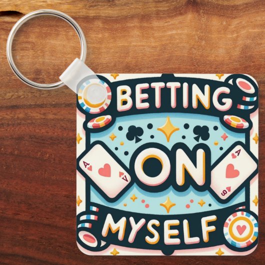 Porte-clés Parier sur moi (Recto)