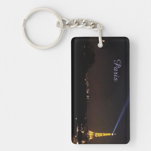 Porte-clés Paris Eiffel Tower at Night Keychain (Devant)