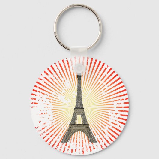 Porte-clés Paris: Eiffel Tower: Vector Drawing: Keychain (Recto)