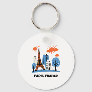 Porte-clés Paris France Enfants Europe Vacances Souvenir Garç