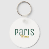 Porte-clés Paris, France Souvenir (Verso)
