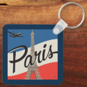 Porte-clés Paris France | Tour Eiffel (Verso)