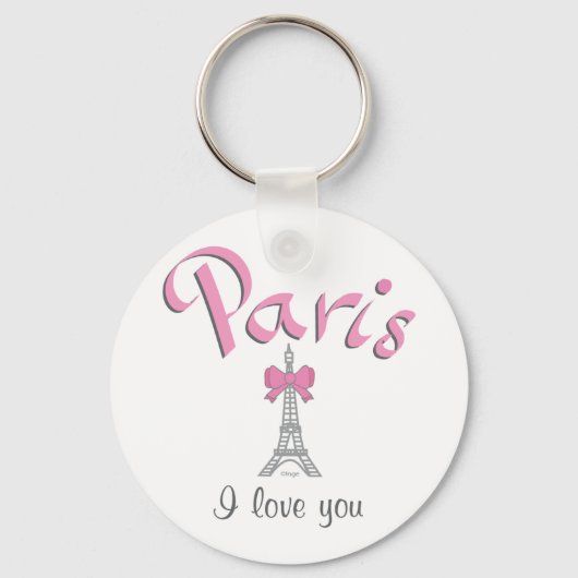 Porte-clés Paris Je t'aime (Recto)