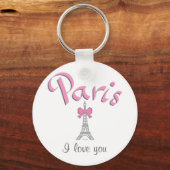 Porte-clés Paris Je t'aime (Recto)
