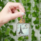 Porte-clés Paris La Tour Eiffel Design français (main)