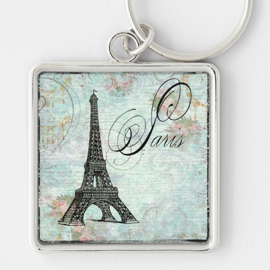 Porte-clés Paris La Tour Eiffel Design français (Devant)